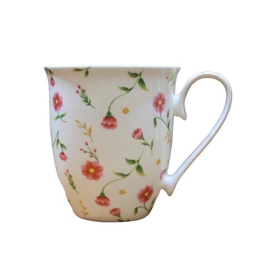 Objets & Cadeaux Compagnie Anglaise des Th茅s | Mug Fleurs Romantiques - Contenance : 35 Cl